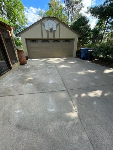 Restored Concrete Surface at Garage Entry