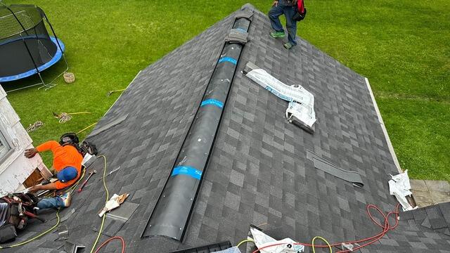 Ridge Vent Is Installed