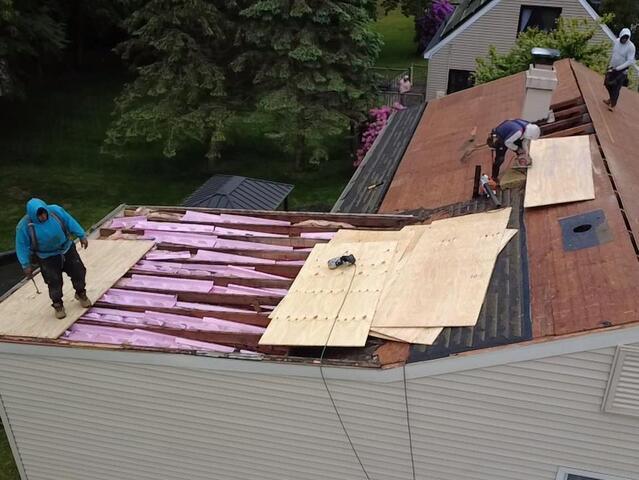 New Plywood Is Installed