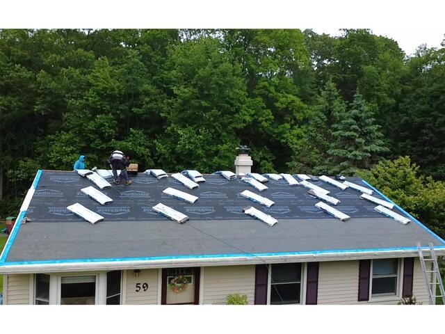 Underlayment & Drip Edge Flashing Is Installed