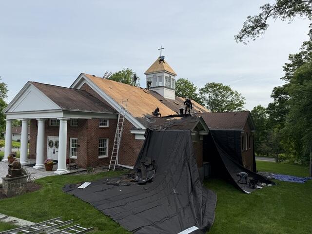 The Sheathing Is Exposed