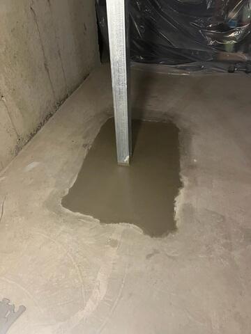 SmartJack Cemented into Foundation Floor