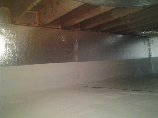 <p>SilverGlo crawl space insulation works better tahn fiberglass. Fiberglass insulates at the ceiling, but SilverGlo insulates at the source of the cold on the walls.</p>