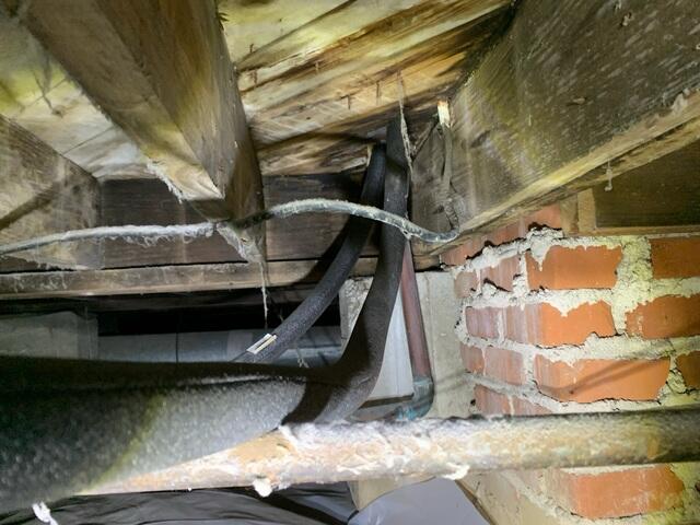 Wet Crawl Space Wood