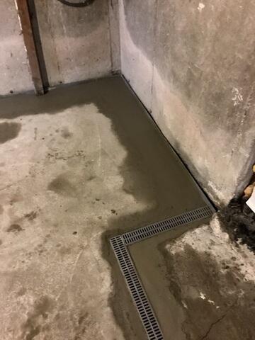 TrenchDrain Tied into WaterGuard