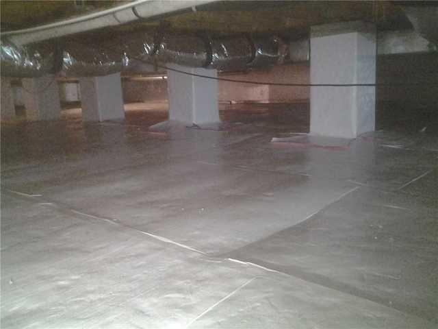 A Waterproofed Beachwood Crawl Space