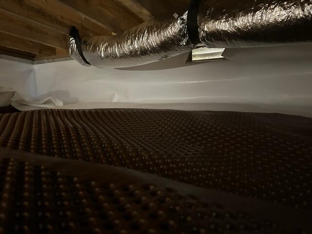 Drainage Matting Installed