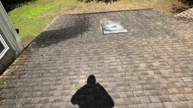 Before: Pooling Water & Bad Skylight