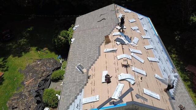 New Shingles Are Installed