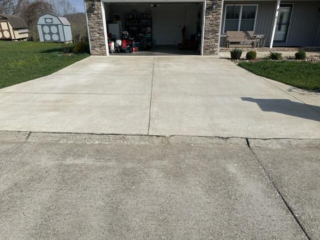 Unlevel, Sinking Concrete Driveway