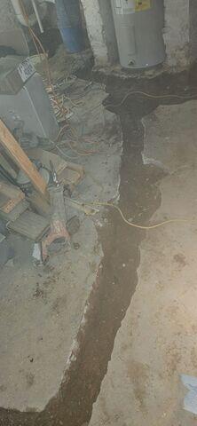 During TrenchDrain Install