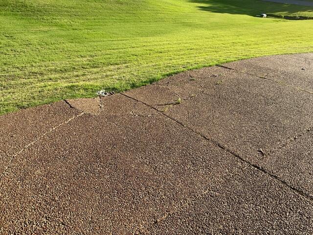 Concrete Cracked and Sinking