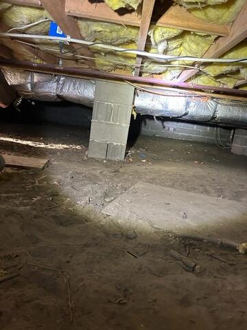 Damp Crawl Space