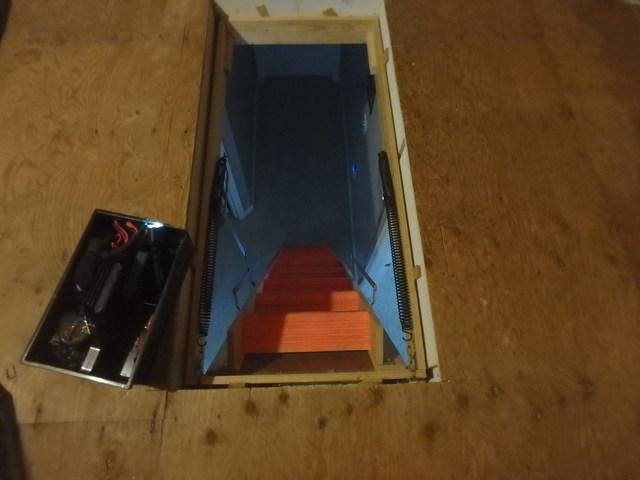 Uninsulated Attic Pull Down Stairs