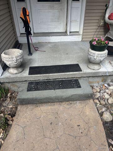 Front Steps Lifted and Leveled with PolyLevel