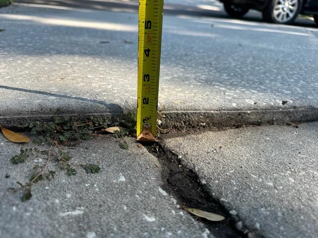 Concrete Driveway Tripping Hazard