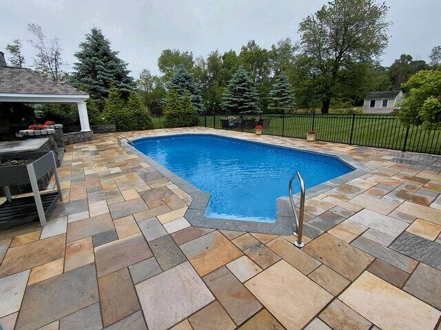 Pool patio- after cleaning