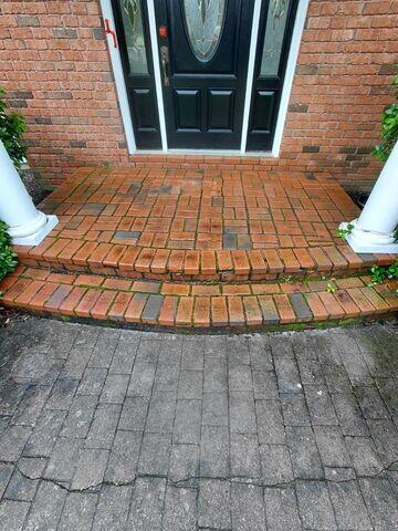 Front enrty before cleaning