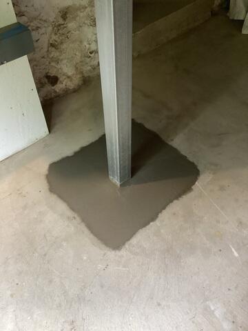 SmartJacks Concreted into Foundation
