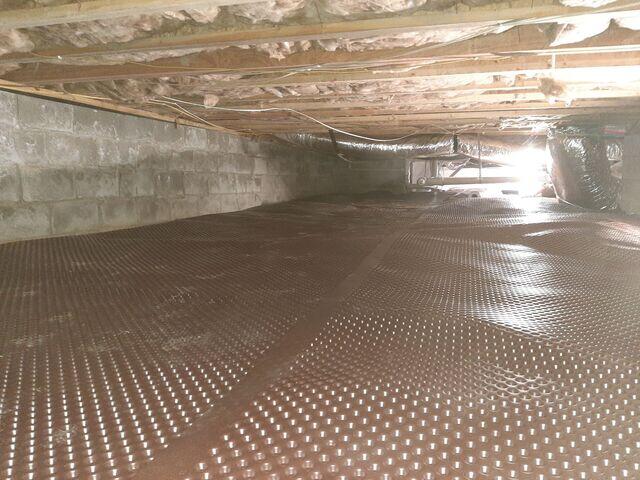 Drainage Matting Installed