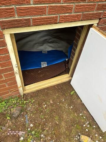 New Crawl Space Door