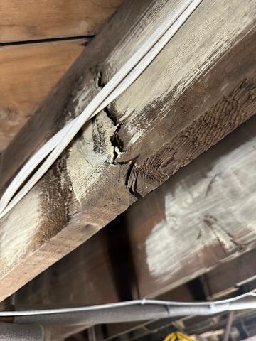 Weakened Support Beams