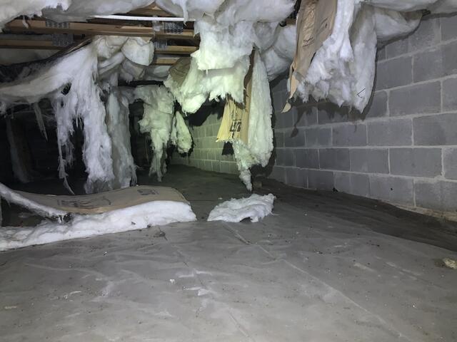 Damp Crawl Space