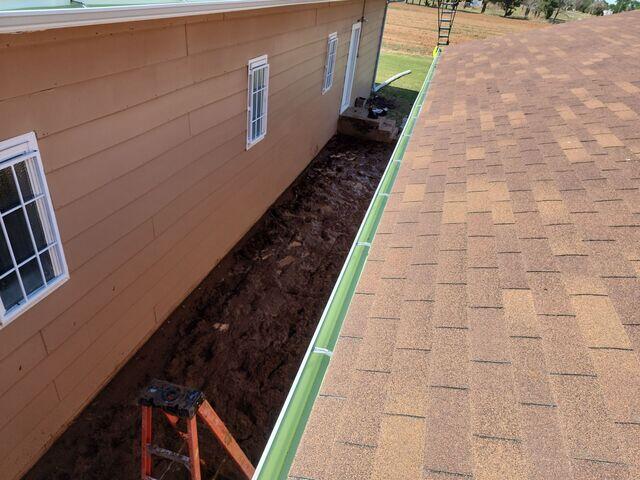 Newly Installed Gutter
