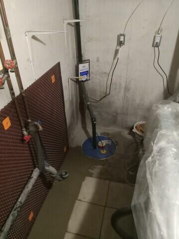 Drain added to sump