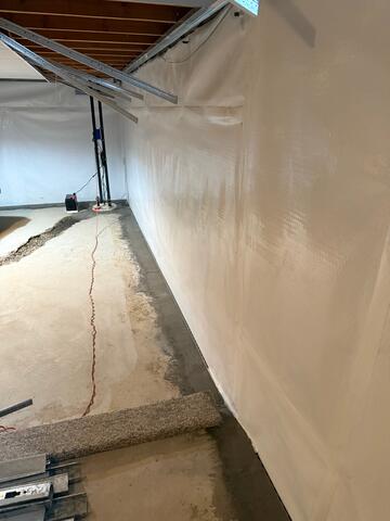 Basement waterproofing