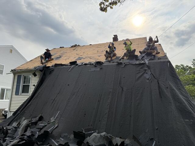 The Sheathing Is Exposed