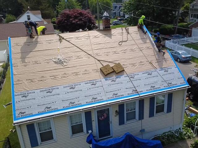 Underlayment & Drip Edge Flashing Is Installed