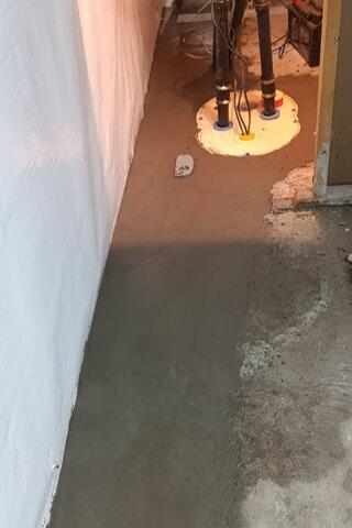 Basement Successfully Waterproofed