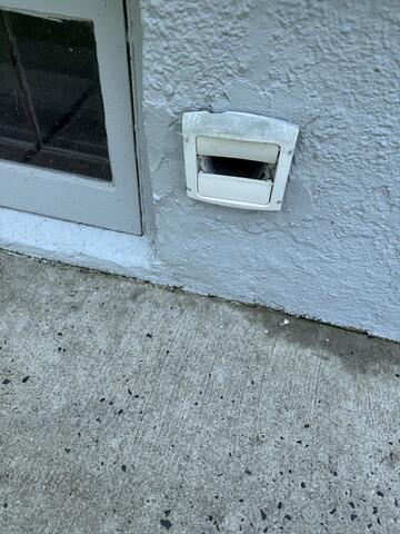 Exhaust Vent Broken