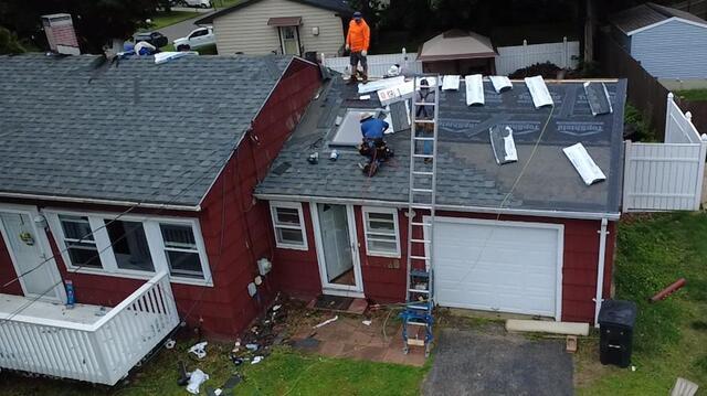 New Shingles Are Installed