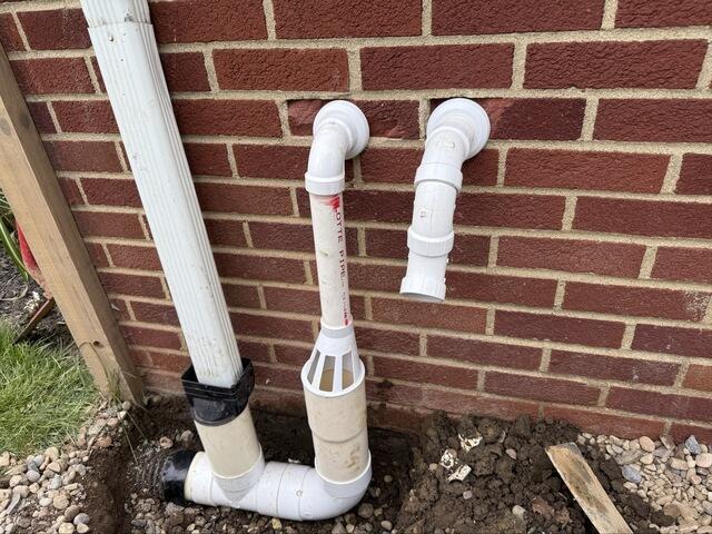Drainage Line Installed