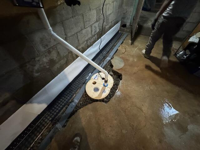 WaterGuard and Sump installation