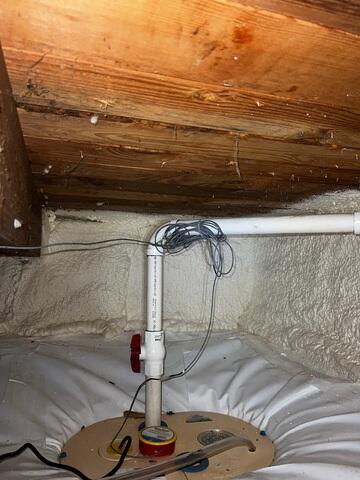 Fully Encapsulated Crawl Space.