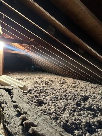 TruSoft Cellulose Insulates Attic
