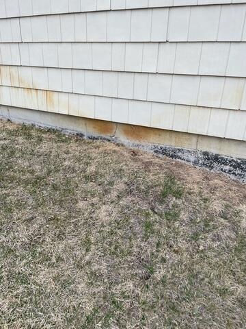 Pre-Repair Wall Discoloration and Cracking