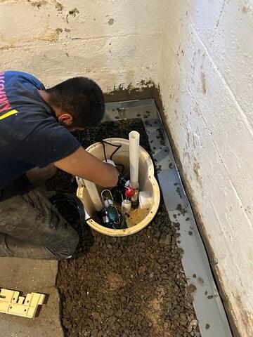 Sump Pump Installation