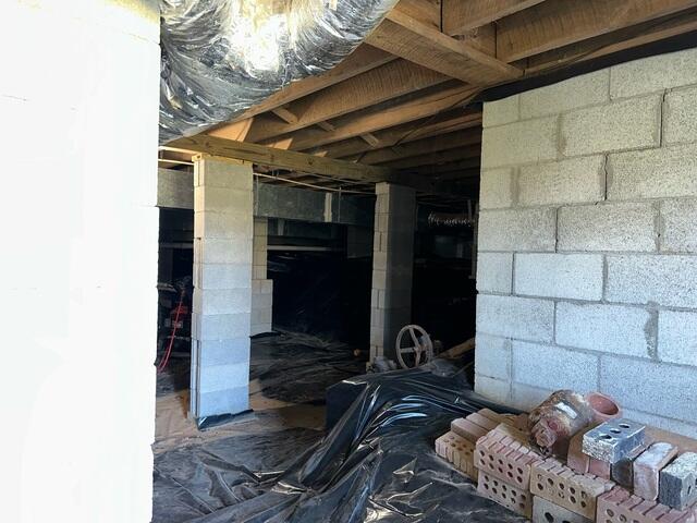Crawl Space During Inspection
