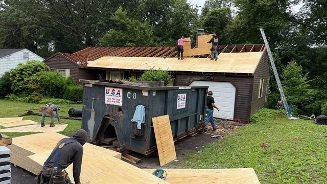 New Plywood Is Installed
