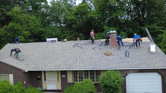 New Shingles Are Installed