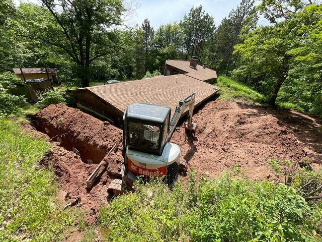Major Excavation for Wall Anchor Installation