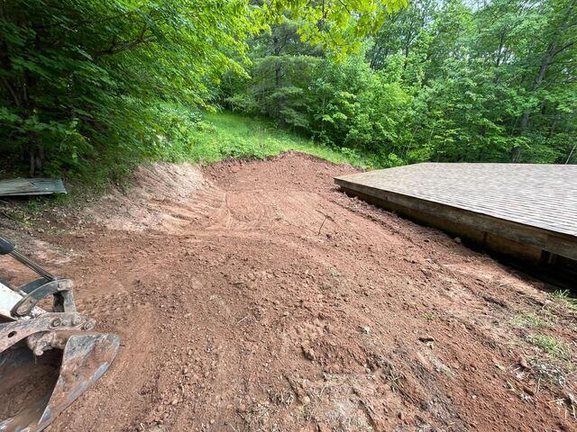 Backfilled and Regraded Hillside