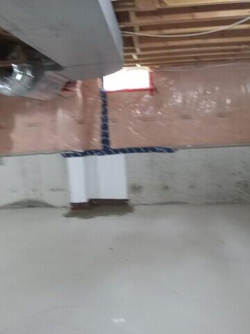 Floor re-concreted