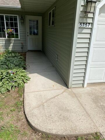 Leveled and Sealed Sidewalk Entry