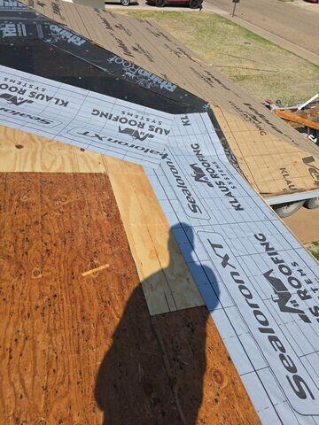 Replacement of Decking and Ice and Water.