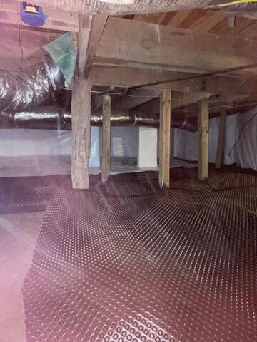 Drainage Matting Installed